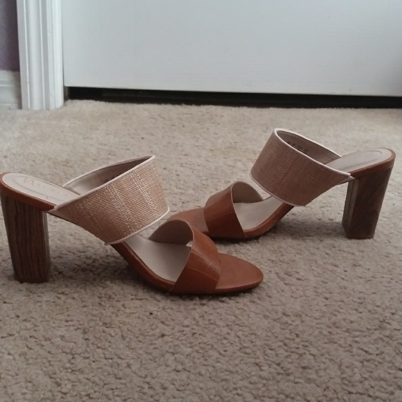 Nickels Brown and Cream Heels Size 8 - Picture 6 of 8